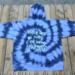 Load image into Gallery viewer, There are no rules for being yourself Black Tie Dye Hoodie - XL
