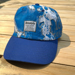 Load image into Gallery viewer, Blue x Silver x White Paint Splattered Dad Hat
