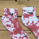 Load image into Gallery viewer, Pink Paint Splattered Ankle Socks
