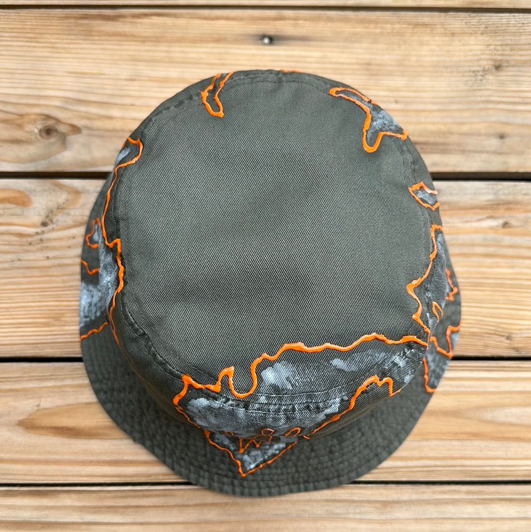 Gray x Orange Bucket Hat