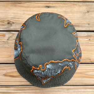 Gray x Orange Bucket Hat