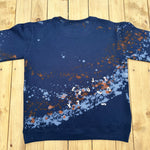 Load image into Gallery viewer, Orange x White Paint Splattered Crew Neck
