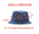 Load image into Gallery viewer, Bleach &amp; Paint Denim Bucket Hat w/ Pocket
