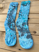 Load image into Gallery viewer, Paint Splattered Crew Socks
