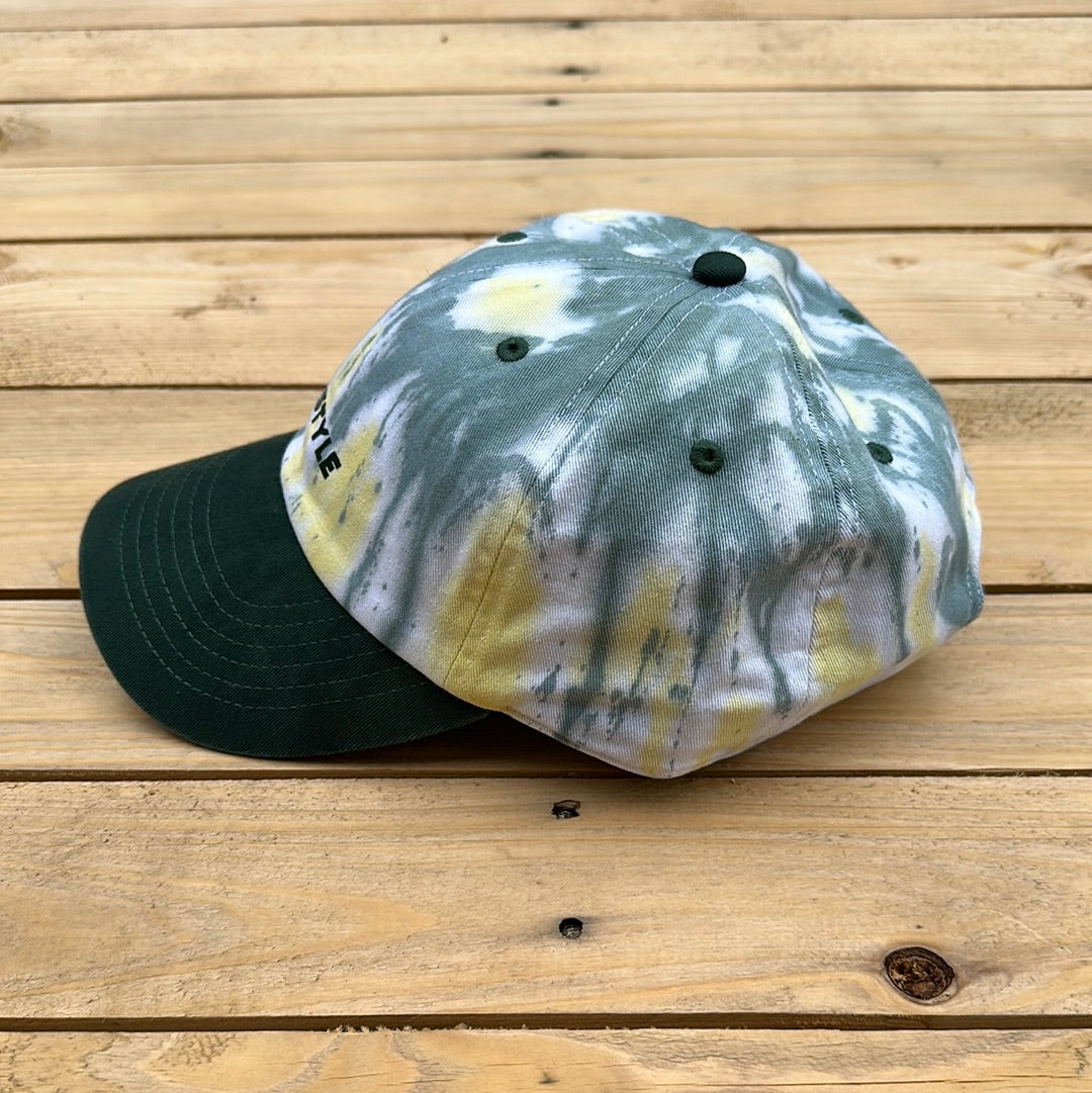 Yellow x Green Tie Dye Dad Hat