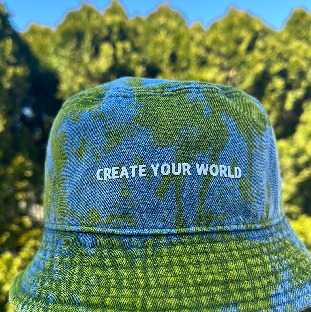 "Create Your World" Denim Bucket Hat L/XL