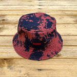 Load image into Gallery viewer, Navy Blue Bleach Bucket Hat
