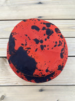 Load image into Gallery viewer, Orange x Navy Paint Splatter Bucket Hat
