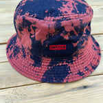 Load image into Gallery viewer, Navy Blue Bleach Bucket Hat
