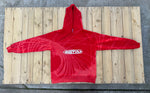 Load image into Gallery viewer, Spiral Bleached Red Heavyweight Hoodie - Large
