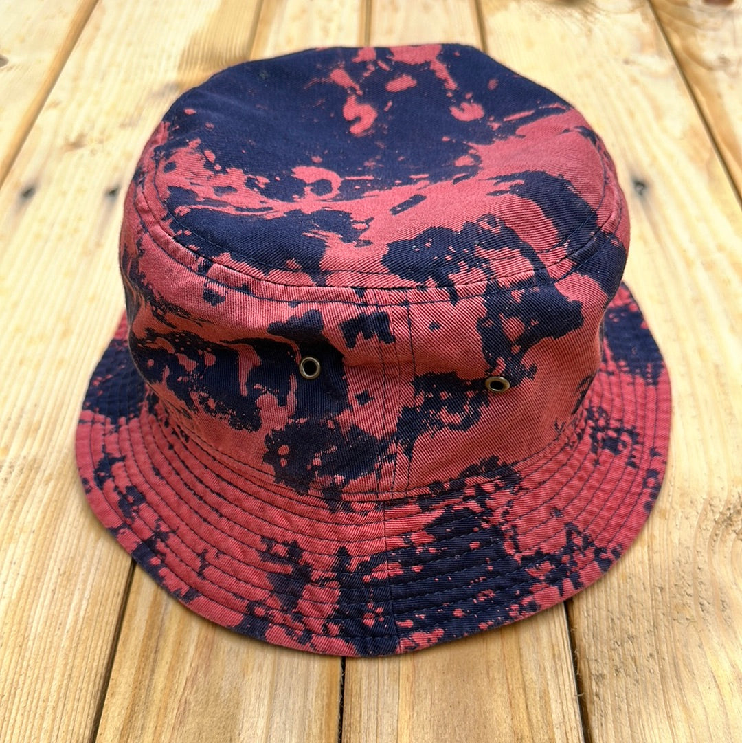 Navy Blue Bleach Bucket Hat