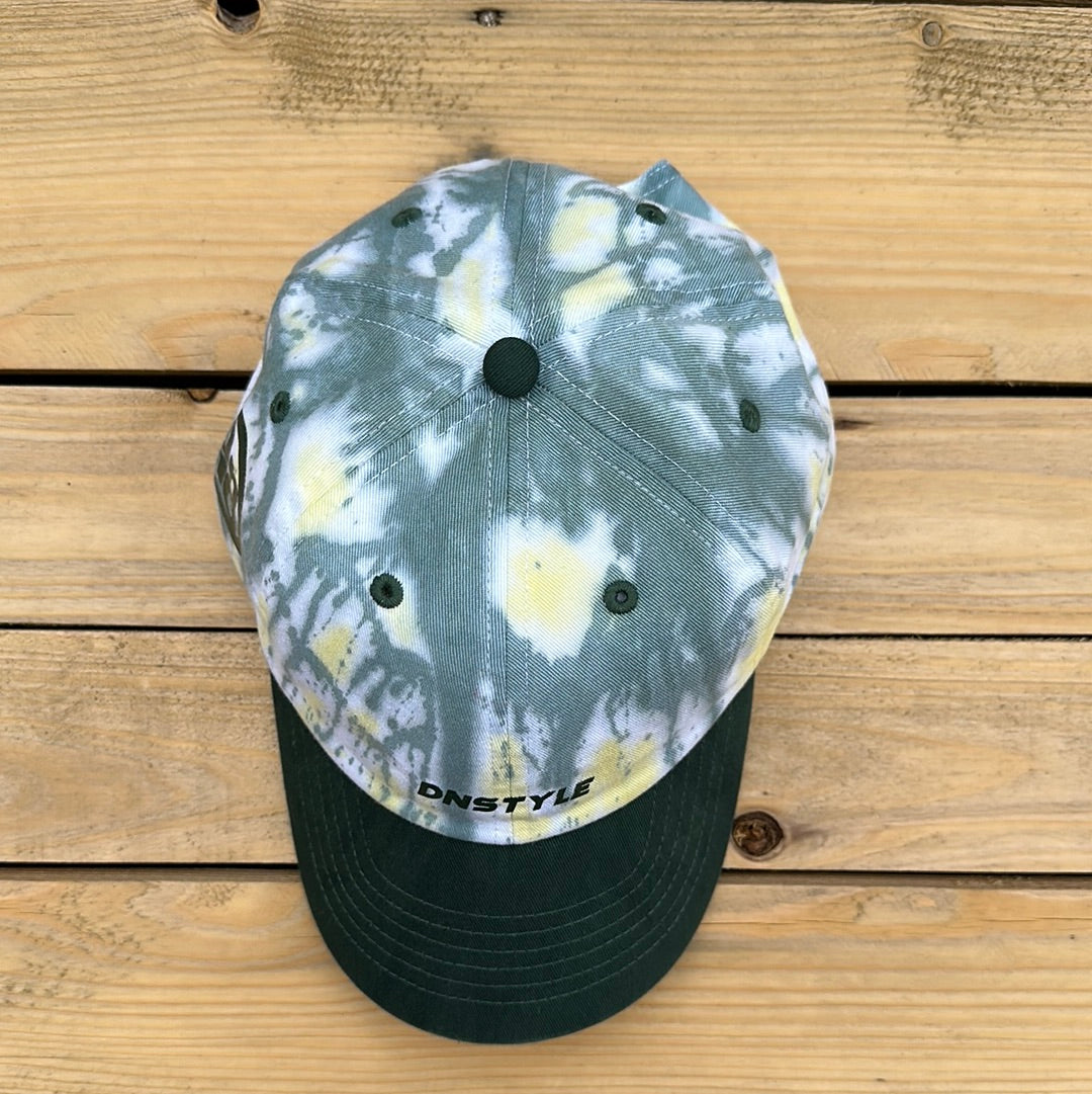 Yellow x Green Tie Dye Dad Hat