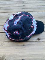 Load image into Gallery viewer, Red &amp; Black Painted Dad Hat
