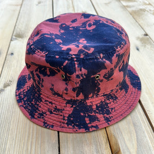 Navy Blue Bleach Bucket Hat