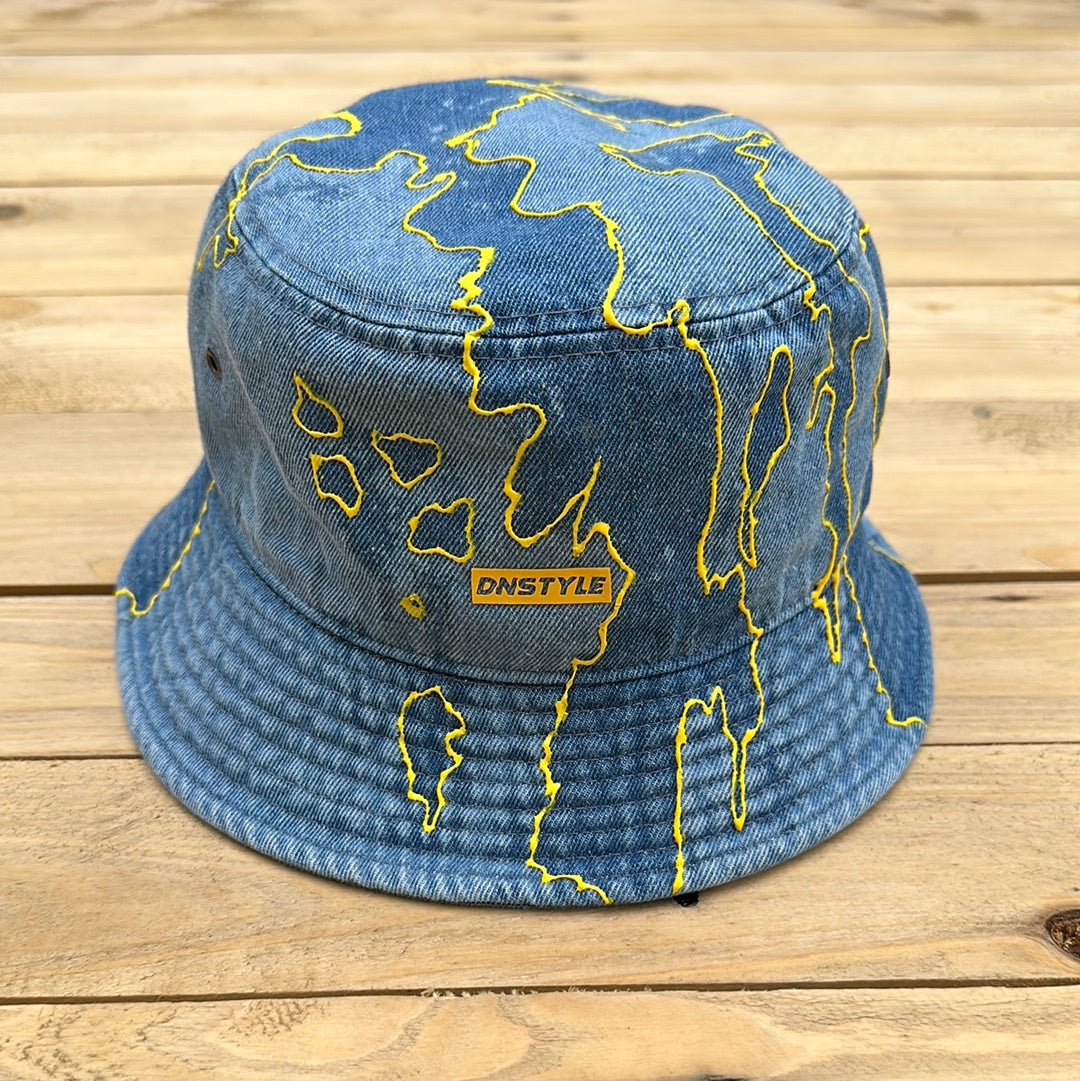 Yellow & Light Denim Bucket Hat L/XL – whoisdnstyle