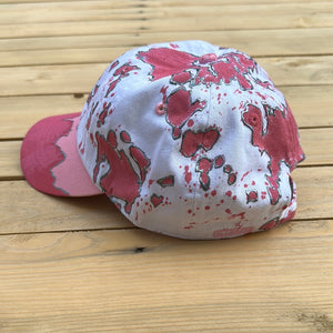 Pink & Gray Paint Splattered Dad Hat