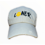 Load image into Gallery viewer, LONER DAD HAT (STONE/BLACK/YELLOW)
