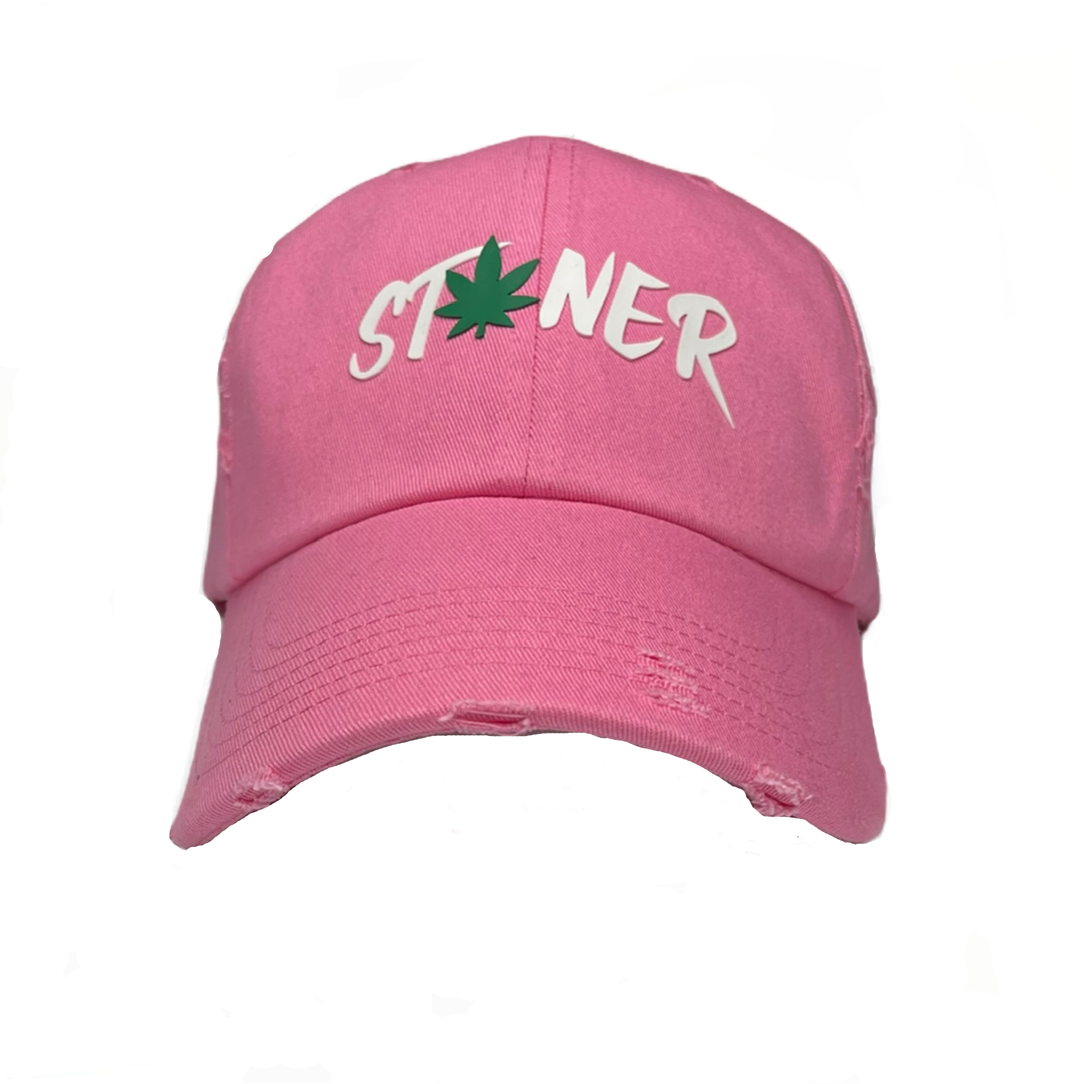 STONER DAD HAT(TRUE PINK/WHITE/GREEN)